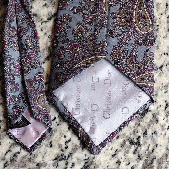 Christian Dior Monsieur Silk Vintage Tie 58" - Picture 5 of 12